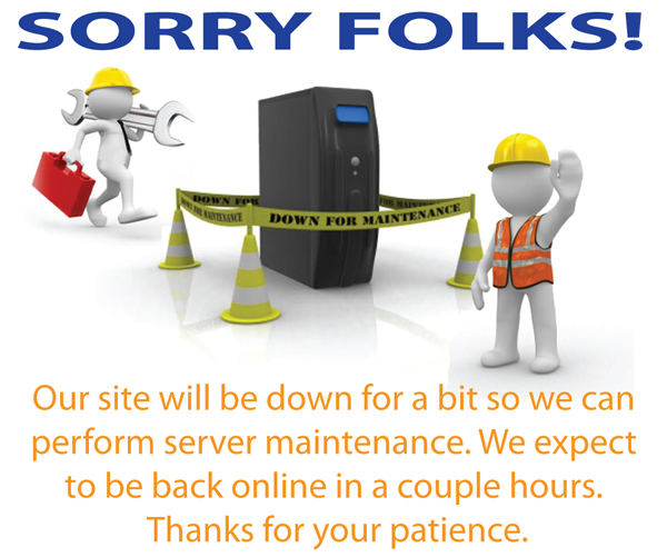 Site Down For Maintenace
